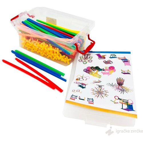 KONSTRUKTOR slamčice za kreativno igranje Slike