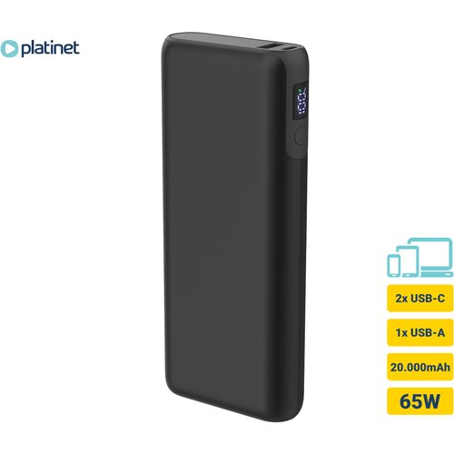 Platinet Power Bank platinet PMPB20DL202B 20000 mAh 65w crni Cene