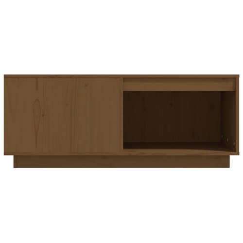  Stolić za kavu boja meda 100 x 101 x 40,5 cm masivna borovina Slike