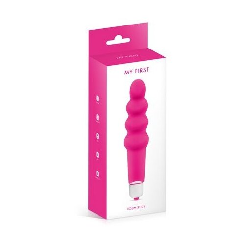 analni silikonski vibrator | my first boom stick pink Slike