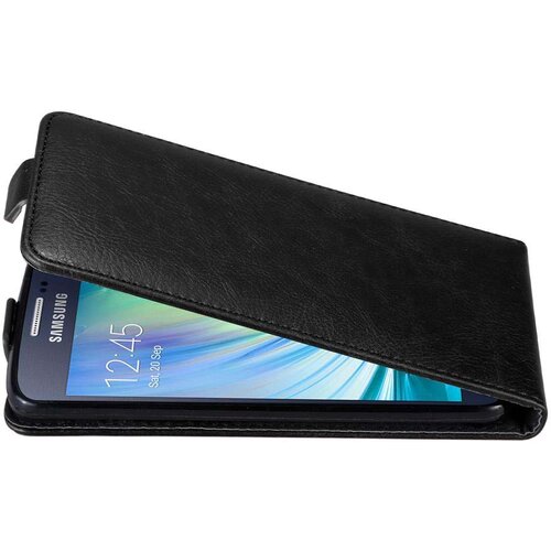 Cadorabo Ohi&scaron;je, združljivo z Samsung Galaxy A3 2015 v nočna črna - Za&scaron;čitni ovitek v obliki flipa z magnetnim zapiranjem, (20565073) Cene