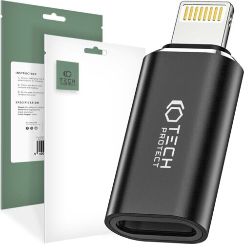 TECH-PROTECT ADAPTER ZA LIGHTNING NA TYPE-C ADAPTER KABEL ČRN, (22070774) Cene