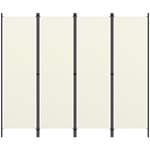 vidaXL Paravan 4-delni kremno bel 200x180 cm Cene