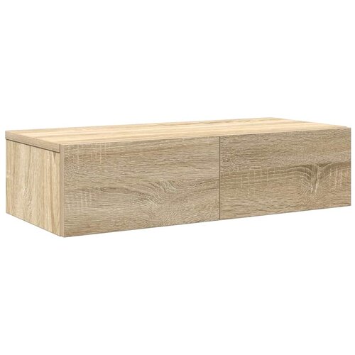 Maison Chic Stenska polica - Viseča Polica s predali sonoma hrast 60x26,5x15 cm inž. les, (21794141) Slike