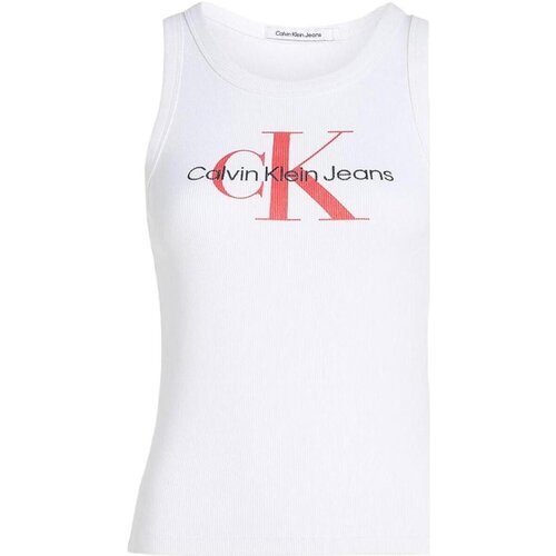 Calvin Klein Jeans Majice s kratkimi rokavi - Bela Slike