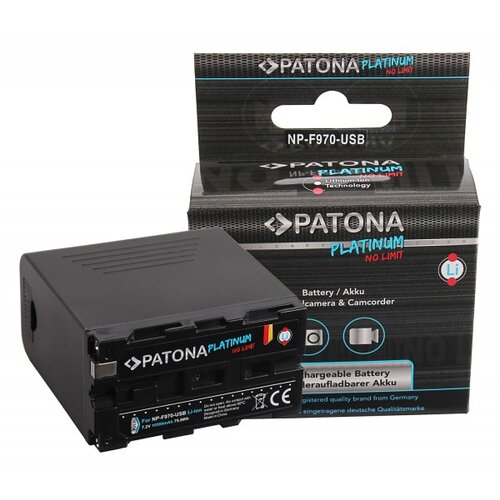 Patona Platinum baterija f. Sony NP-F970 F960 F950 uklj. Powerbank 5V 2A USB izlaz 10500mAh i mikro USB ulaz Cijene