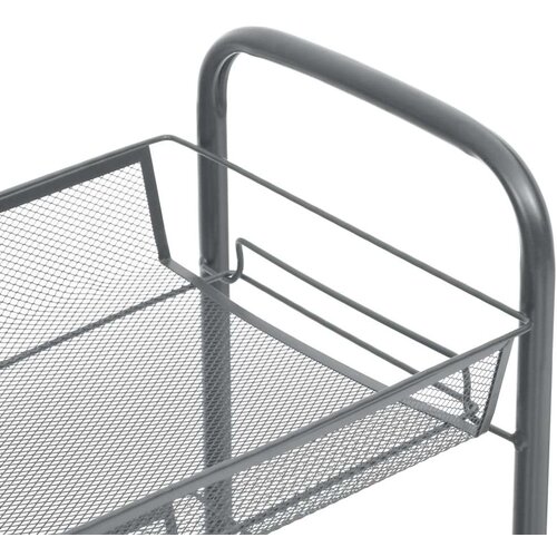  Kolica s 5 razina siva 46 x 26 x 105 cm željezna Slike