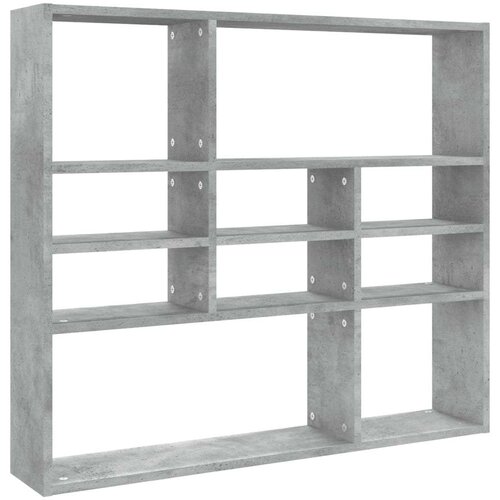  Polica siva boja betona 90 x 16 x 78 cm od iverice Slike