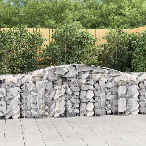 vidaXL obokane gabion košare 10 kosov 400x50x80/100 cm cinkano železo Cene