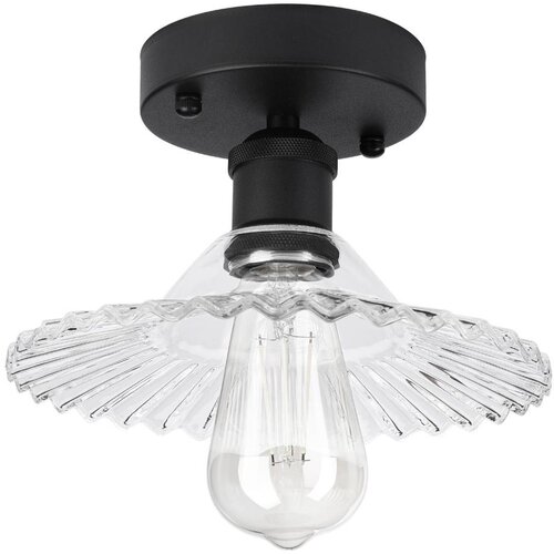  plafonski luster trish 1xE27/15W/230V crna/prozirna Cene