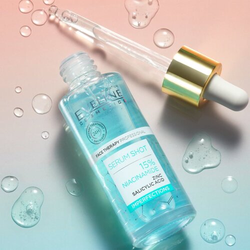 Eveline Cosmetics Serum Shot 10% Niacinamide serum za lice za masno i problematično lice 30 ml Slike