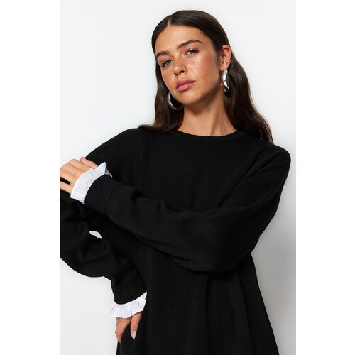 Trendyol Sweater - Black - Regular fit Cene