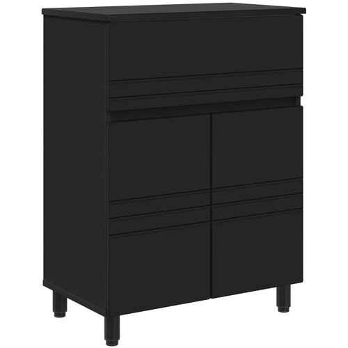 vidaXL Kopalni&scaron;ka enota Črna 60 x 35 x 80 cm Inženirski les, (5000245892) Cene