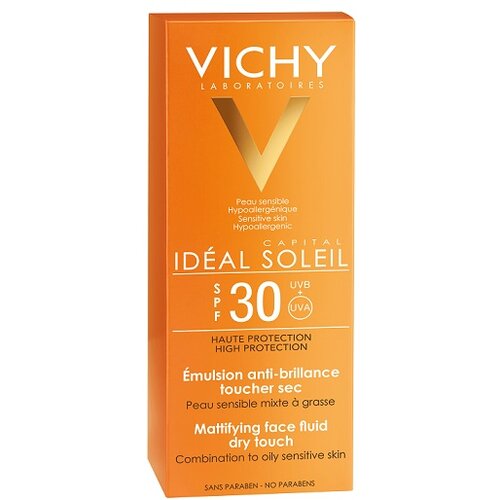 Vichy Idéal Soleil Mattifying Face Fluid SPF30 matirajoč fluid za obraz z visoko uv zaščito 50 ml za ženske Cene