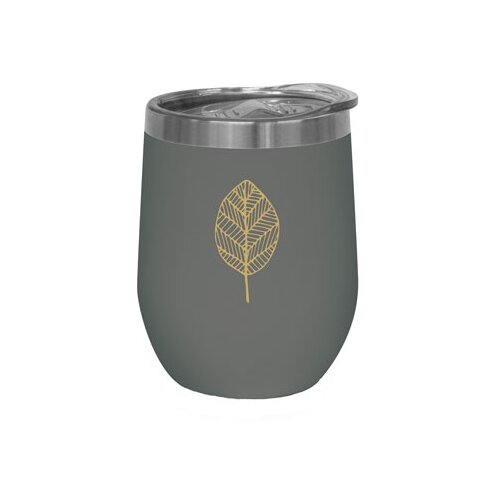 PPD Papperproducts Design - Termo &amp;scaron;olja - Pure Gold Leaves, Anthracite, 350 ml Slike