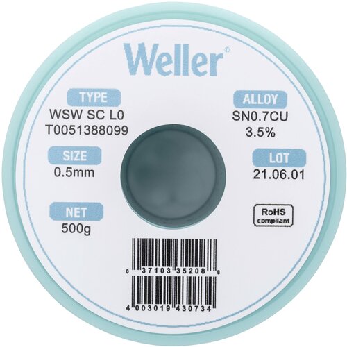 Weller WSW SC L0 spajkalna žica\, neosvinčena tuljava Sn0\,7Cu 500 g 0.5 mm, (20428446) Cene