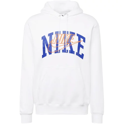 Nike Sportswear Majica 'CLUB' modra / oranžna / bela