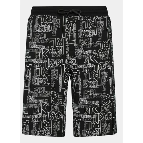 Karl Lagerfeld Športne kratke hlače 705061 541900 Črna Regular Fit