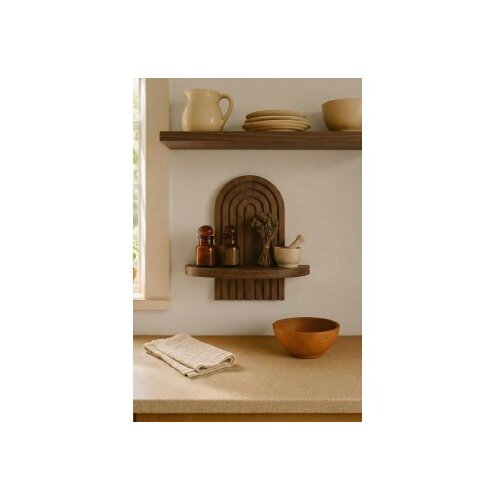 Hanah home Zidna polica, 20x35x13cm, Smeđa Slike