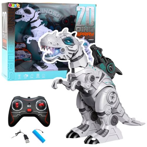 Lean Toys RC robot dinozaver na daljinsko upravljanje, učinek dima, zvoki Cene