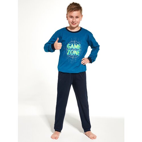 Cornette Pyjamas Young Boy 267/131 Game Zone L/R 134-164 Marine Cene
