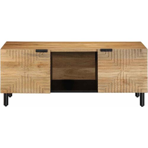  Stol za kavu smeđi 100x54x40 cm Puno drvo Mango Slike