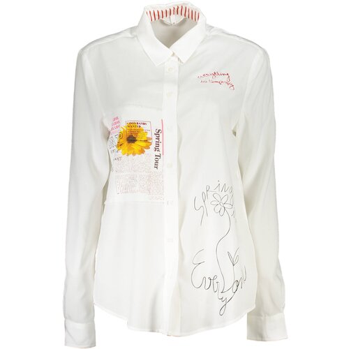 Desigual LONG SLEEVE SHIRT WOMEN WHITE Slike