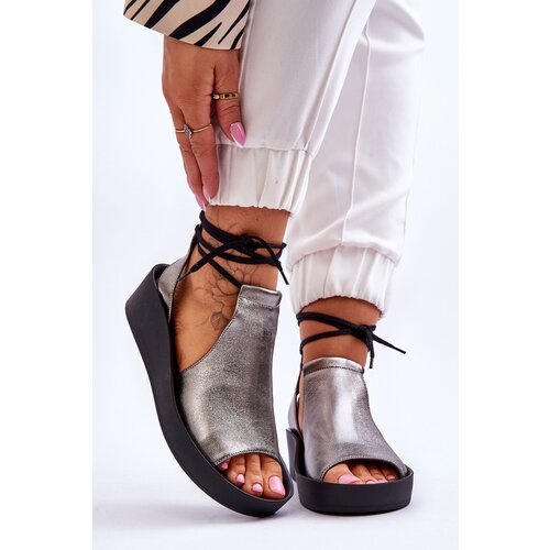 Zazoo Leather Wedge Sandals Nicole Cijene
