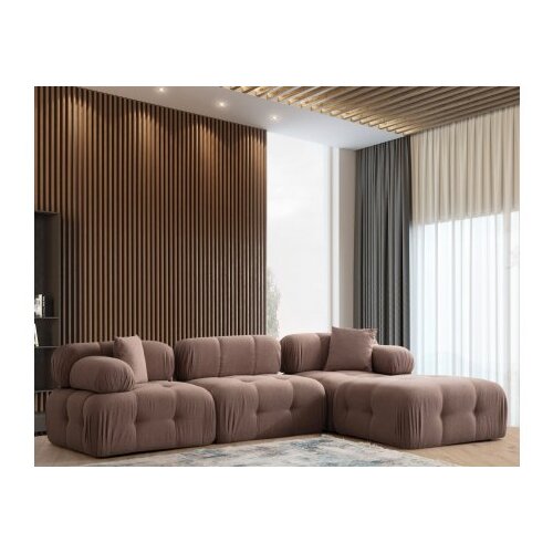 Atelier Del Sofa L1 O1 1R Pouffe Doblo Ugaona garnitura, 3 sjedala, Cappuccino Cene