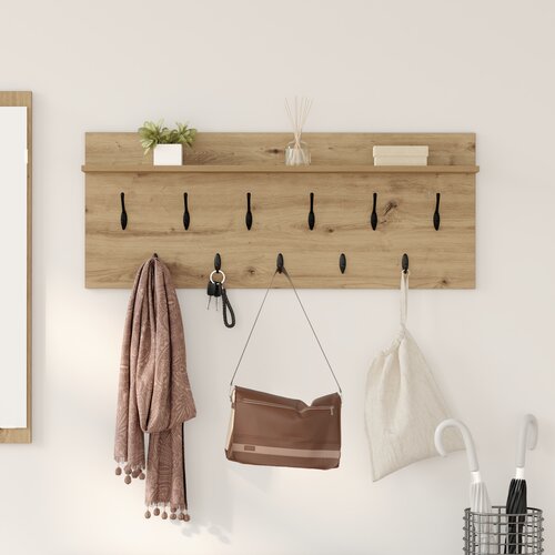 vidaXL Nadwyčajna obešalnik za plašče artisan hrast 100 x 40 x 12 cm Cene