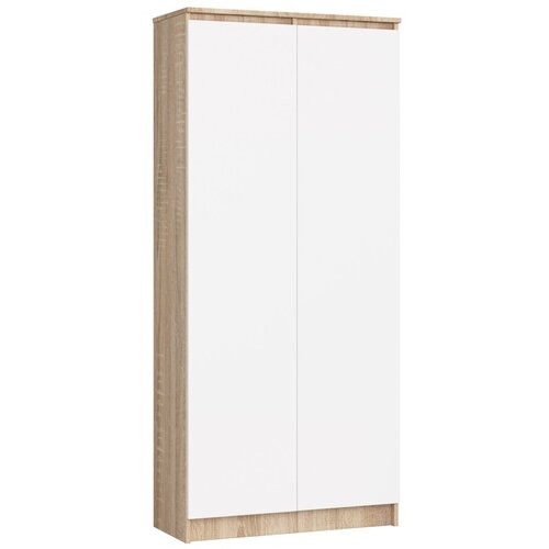 AKORD ZAPRTI KABINET R80 2D 8P CLP SONOMA HRAST / BELO, (21714257) Slike