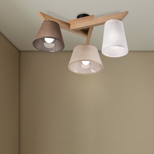  Brilagi - LED Plafonski luster ANTHONY 3xE14/40W/230V hrast Slike