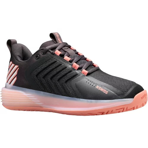 K-Swiss Ultrashot 3 Asphalt/Peach Amber EUR 40 Women's Tennis Shoes
