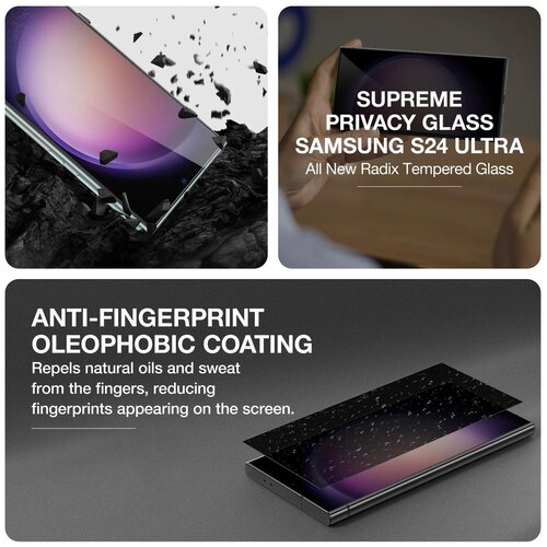 AMAZING THING RADIX KALJENO STAKLO PRIVACY GLASS ZA SAMSUNG GALAXY S24 ULTRA Slike