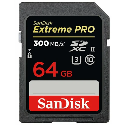  ..SanDisk 64 GB SDXC ExtremePro 300MB/s UHS-II U3 Class10