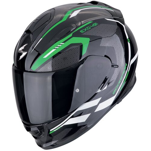 Scorpion kaciga Exo-491 kripta black green white Cene