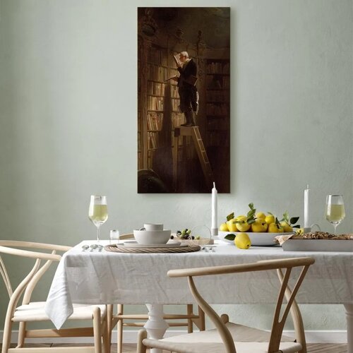  Slika - Carl Spitzweg &amp;ndash; The Bookworm 40x80 Premium Print Slike