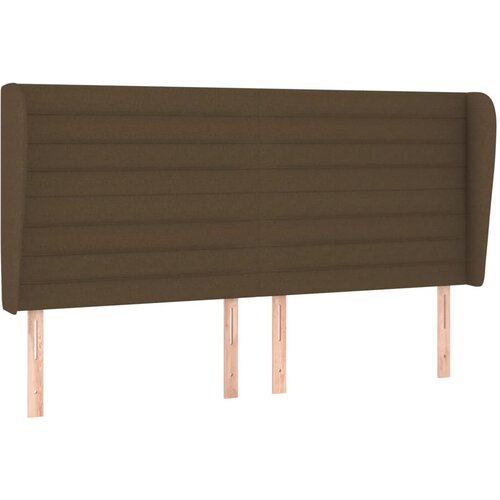 Maison Chic Vzglavna omarica - Nočna omarica - Posteljna omarica z ušesi temno rjavo 183x23x118/128 cm blago, (21708887) Cene