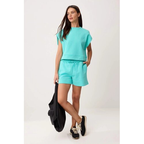 TRENDYOLMILLA ženski šorts Twoss26Sr00250, tirkizna Cene