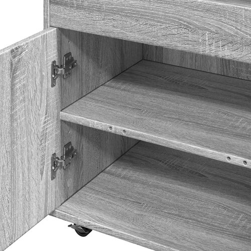 VidaXL Barska kolica boja smeđeg hrasta 50x41x89 cm konstruirano drvo Slike