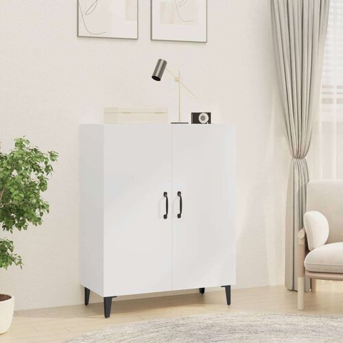  Komoda bela 70x34x90 cm konstruiran les, (20601110) Slike