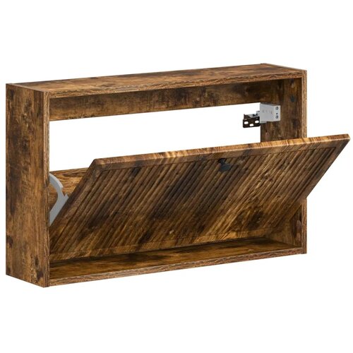  Ormar za cipele na zidu EDE 71 x 17 x 43 cm Konstruirano drvo - Dimljeni hrast Cijene