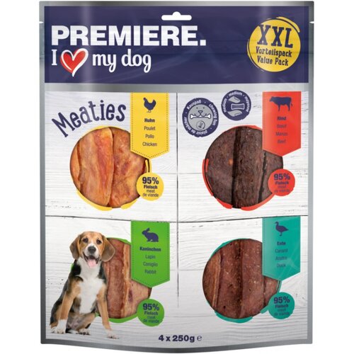 Premiere pribolj&scaron;ek za pse Pure Meaties XXL mix 4x250 g Cene
