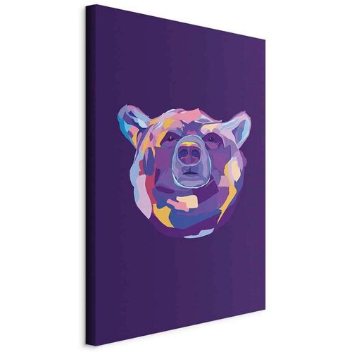 Artgeist Slika Na Platnu Colorful Bear Cene
