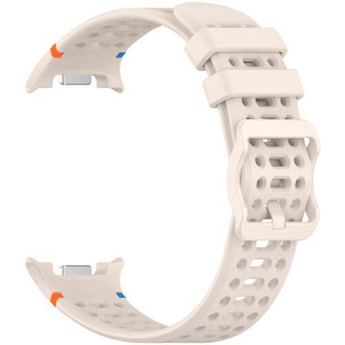 INF Združljiv s Samsungom: Silikonski pa&scaron;ček z luknjami za Galaxy Watch 8/8 Classic Beige, (5000085917) Cene