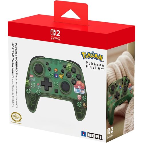 Hori pad Turbo Pokemon Pixel Green brezžični kontroler zelene barve za Nintendo Switch 1 & 2 Cene