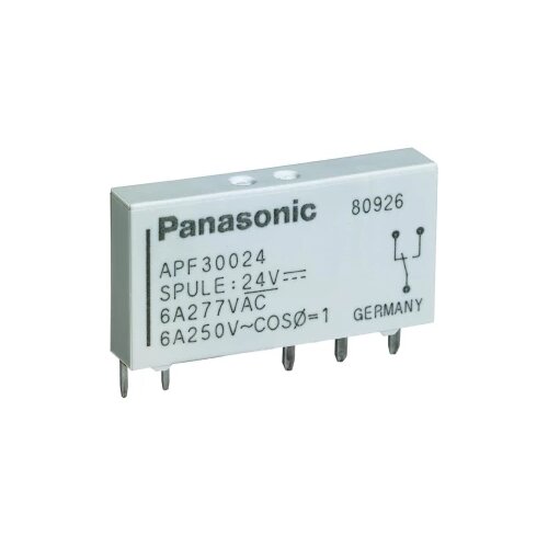 Panasonic aPF10224-Snažni relej za tiskanu pločicu, 24 V/DC, 1NO, Max. 6 A, Max Slike