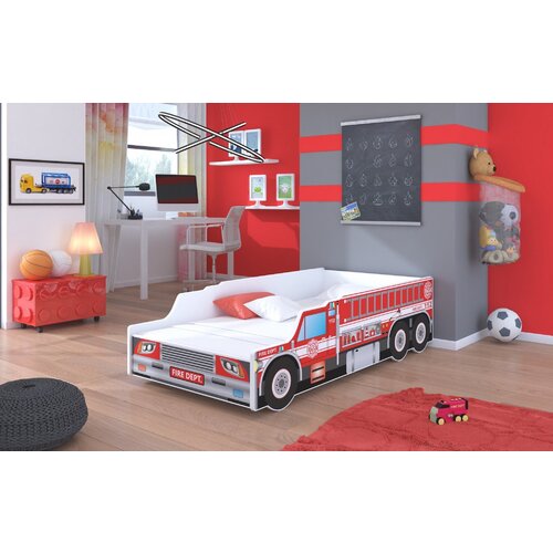 ADRK Dje�ji krevet s madracem FIRE TRUCK 140x70 cm Cijene