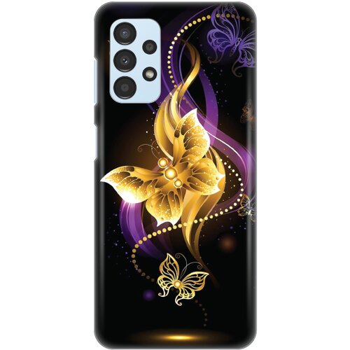 maska silikonska print skin za samsung A135F galaxy A13 4G golden butterfly Slike