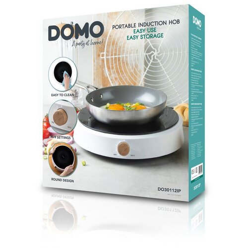 DOMO INDUKCIJSKA PLOČA ZA KUHANJE OKRUGLA 9 KOMADA 2000 W, (5411397165404) Cijene